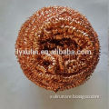 Copper coated scourer with handle